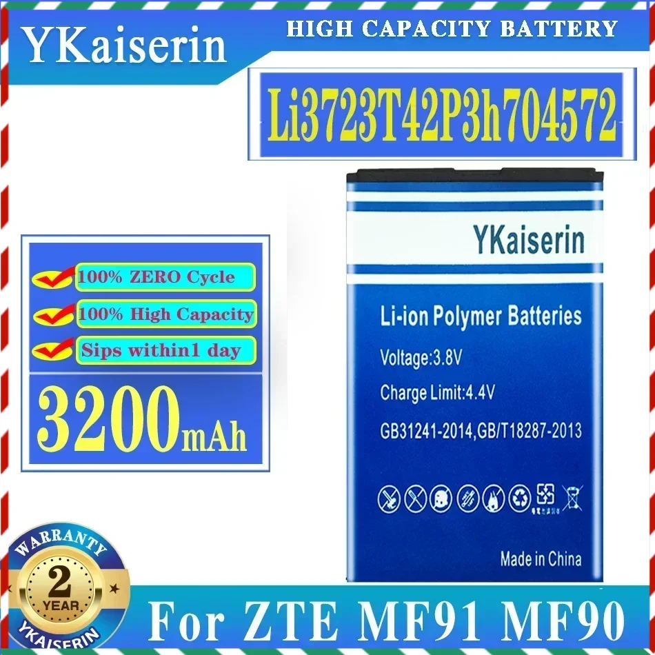 Новый высококачественный аккумулятор Li3723T42P3h704572 для ZTE MF91 MF90 4G Wi-Fi роутер модем 3200 мАч Аккумуляторный телефон
Новый высококачественный аккумулятор Li3723T42P3h704572 для ZTE MF91 MF90 4G Wi-Fi роутер модем 3200 мАч Аккумуляторный телефон