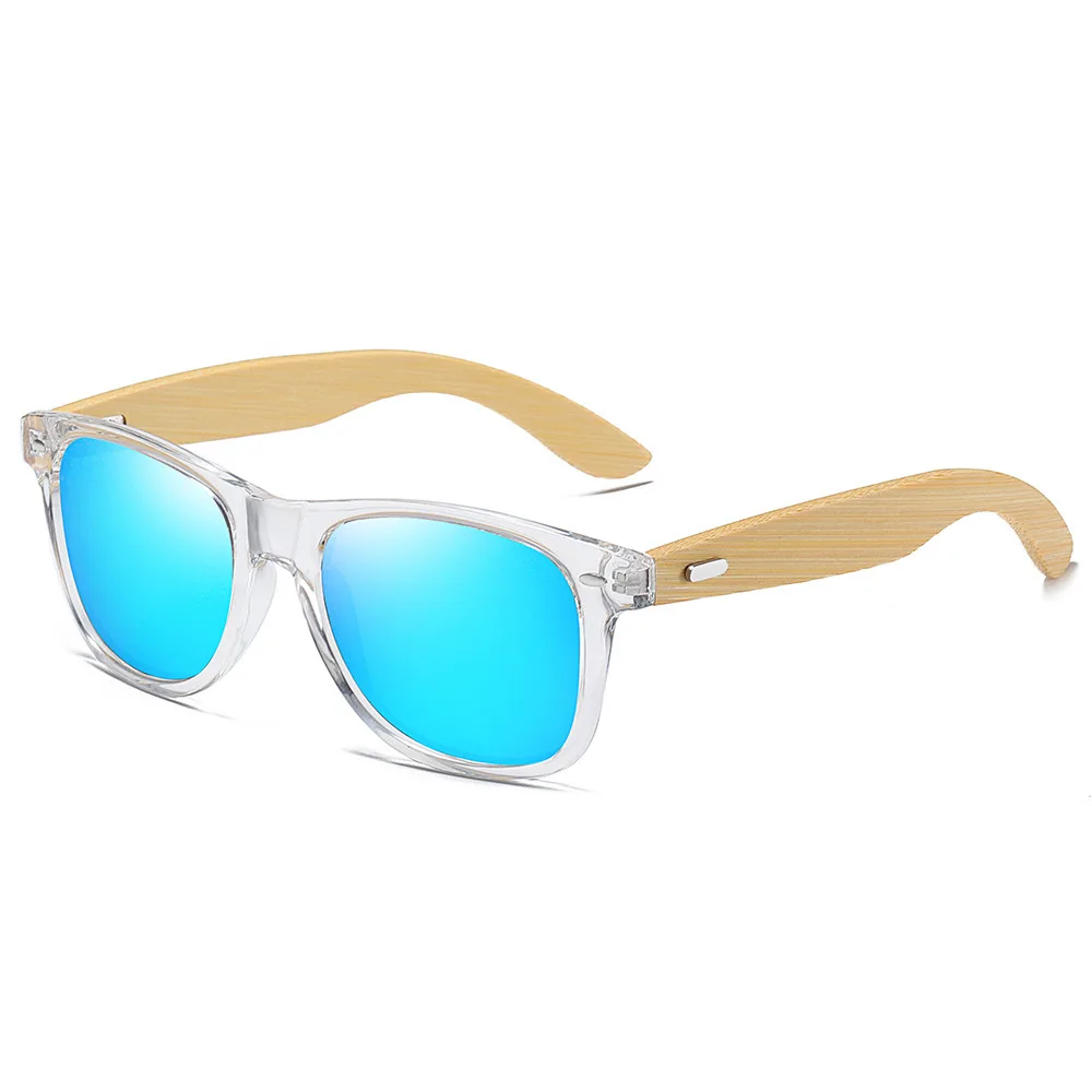 Ins Style Transparent Frame Bamboo Wood Temple Sunglasses Unisex Blue Lens Polarized Stylish Trendy Fashion Sun Glasses
Ins Style Transparent Frame Bamboo Wood Temple Sunglasses Unisex Blue Lens Polarized Stylish Trendy Fashion Sun Glasses