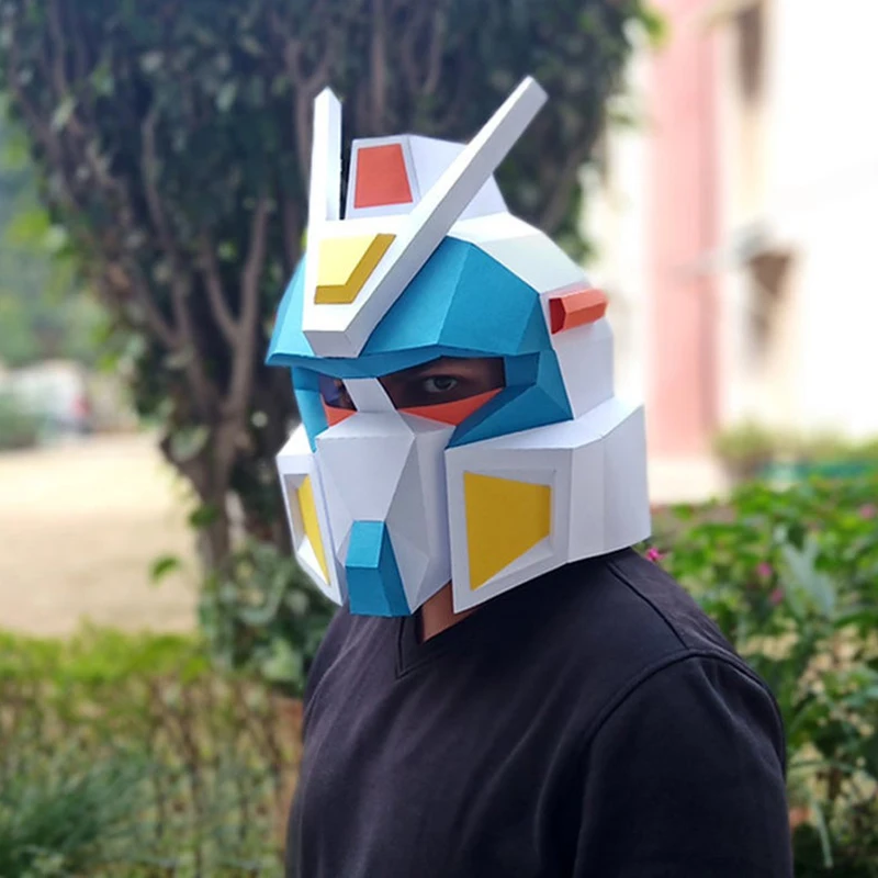 Up to adult wearable 1:1 headgear mask handmade DIY paper art model Halloween Children's Festival performance props
Up to adult wearable 1:1 headgear mask handmade DIY paper art model Halloween Children's Festival performance props
