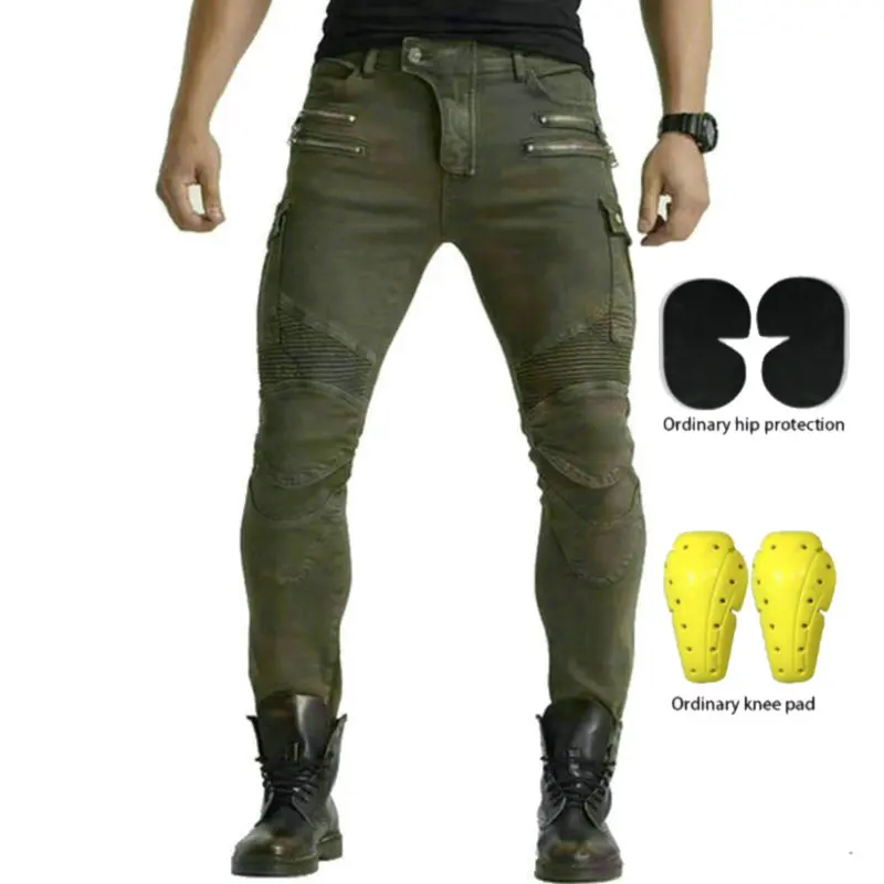 Motorcycle Riding Jeans Loong Biker High Elasticity Locomotive Cycling Protective Pants Knight Casual Little Slim Trousers Green
Motorcycle Riding Jeans Loong Biker High Elasticity Locomotive Cycling Protective Pants Knight Casual Little Slim Trousers Green