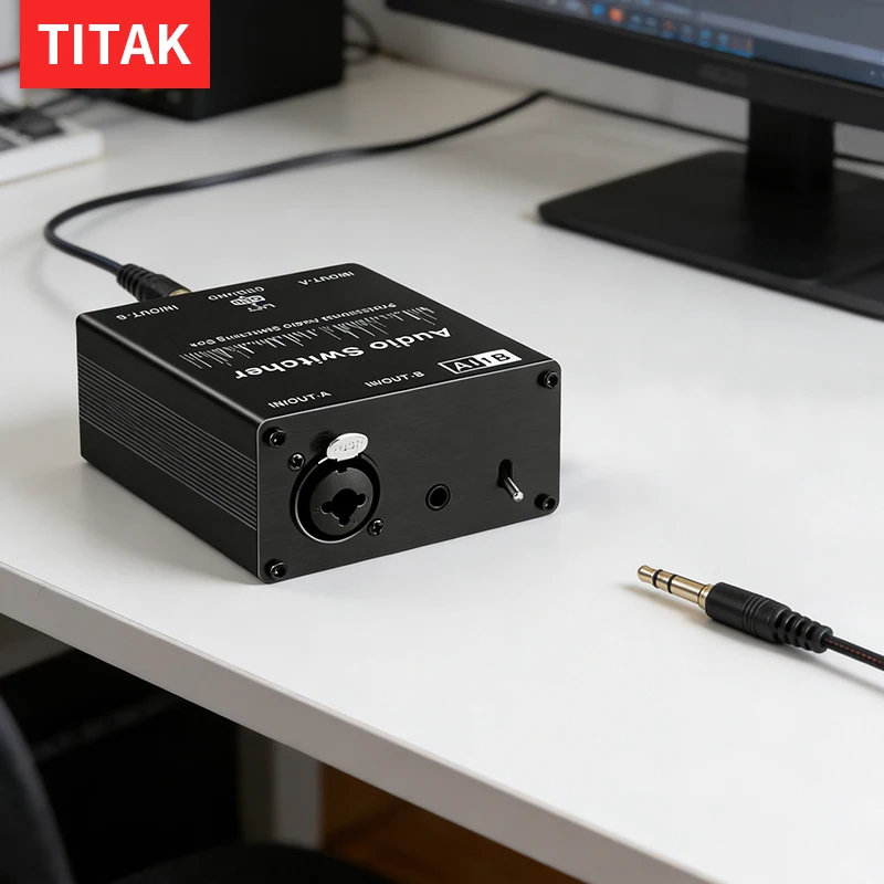 Audio Source Switcher Manual Selector Passive 2 In 1 Out/1 In 2 Out XLR Balanced For Microphone Sound Card Mixer
Audio Source Switcher Manual Selector Passive 2 In 1 Out/1 In 2 Out XLR Balanced For Microphone Sound Card Mixer