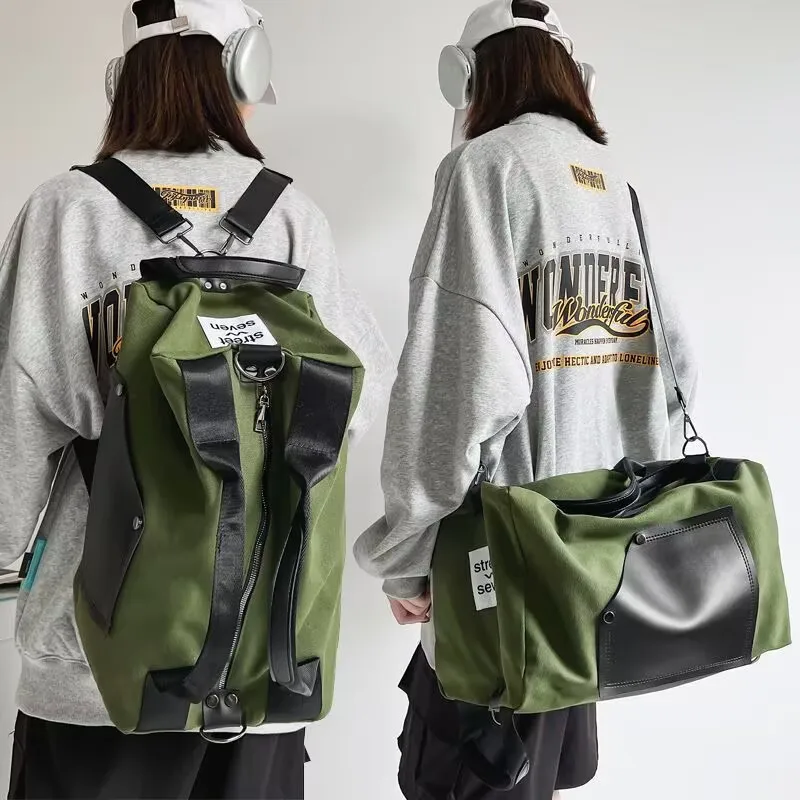 Multifunctional Canvas Bag, Large Capacity Lightweight Backpack, Trendy Workwear Style Crossbody Bag, Unisex College Student Shoulder Bag
Multifunctional Canvas Bag, Large Capacity Lightweight Backpack, Trendy Workwear Style Crossbody Bag, Unisex College Student Shoulder Bag