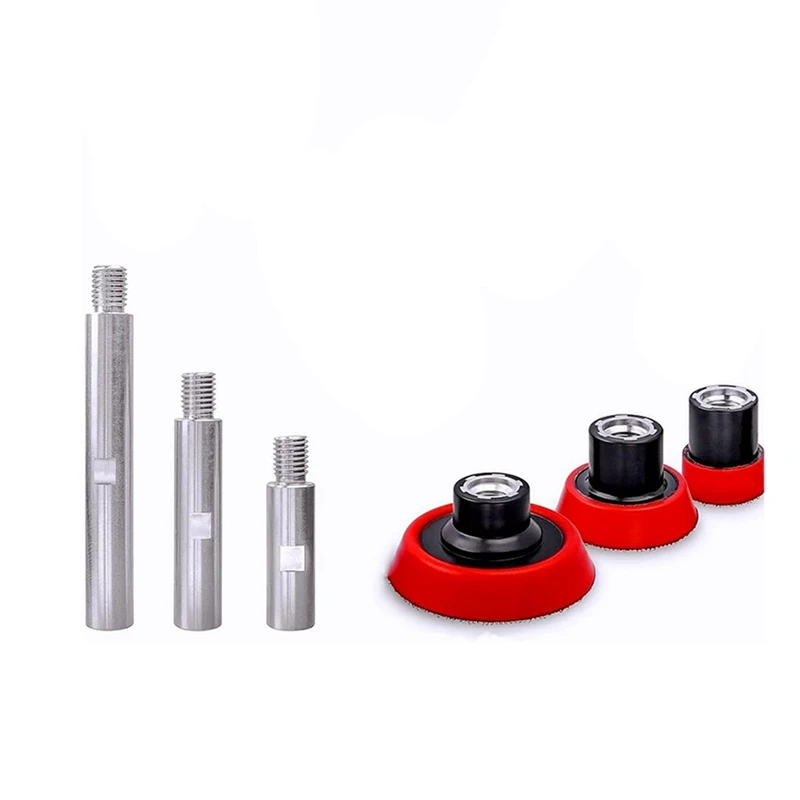 M14 Thread Angle Grinder Extension Connecting Rod Set, 3 Pcs Angle Grinder Extension Shaft With 3 Polishing Pads
M14 Thread Angle Grinder Extension Connecting Rod Set, 3 Pcs Angle Grinder Extension Shaft With 3 Polishing Pads