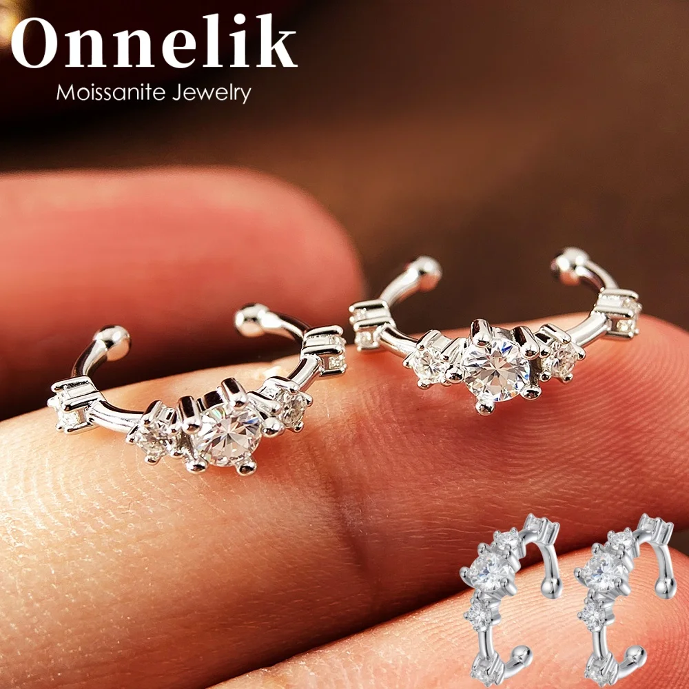 Onnelik 0.2CT Moissanite Bone Stud Earrings for Women Sparkling Classic Wedding Lab Diamond Design Pure S925 Sterling Silver
Onnelik 0.2CT Moissanite Bone Stud Earrings for Women Sparkling Classic Wedding Lab Diamond Design Pure S925 Sterling Silver