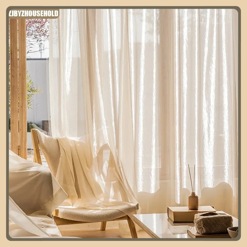Dreamy Living Room Bedroom Curtains Gauze Light Luxury Balcony Backdrop Tulle Gauze Floating Windows Semi-shading Curtains Decor
Dreamy Living Room Bedroom Curtains Gauze Light Luxury Balcony Backdrop Tulle Gauze Floating Windows Semi-shading Curtains Decor