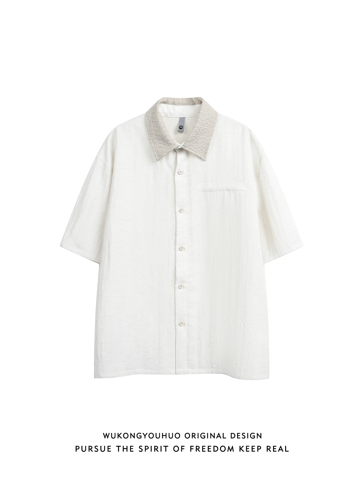 Summer Vintage Texture Color Block Collar Short Sleeve Shirt Loose Linen Blend Men's Women's Casual Style Wear Resistant Shirt
Summer Vintage Texture Color Block Collar Short Sleeve Shirt Loose Linen Blend Men's Women's Casual Style Wear Resistant Shirt