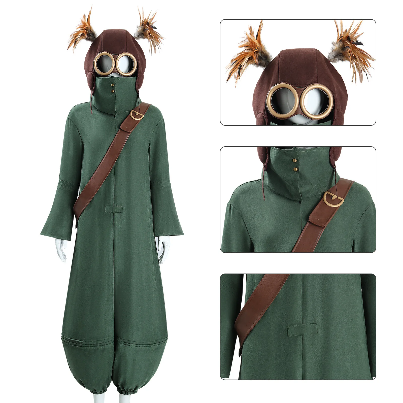 Game Little Nightmares III 3 Alone Cosplay Costume Green Jumpsuit Hat Cap Head Cover Bag Helmets Glasses Halloween Party Outfits
Game Little Nightmares III 3 Alone Cosplay Costume Green Jumpsuit Hat Cap Head Cover Bag Helmets Glasses Halloween Party Outfits