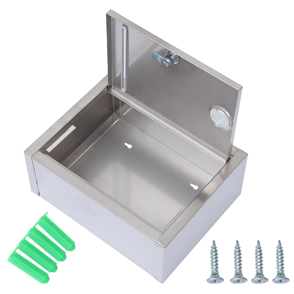 Small Stainless Steel Mailbox Lightweight Waterproof Retro Suggestion Complaint Box Wall-Mounted Company Use Mail Money Holder
Small Stainless Steel Mailbox Lightweight Waterproof Retro Suggestion Complaint Box Wall-Mounted Company Use Mail Money Holder