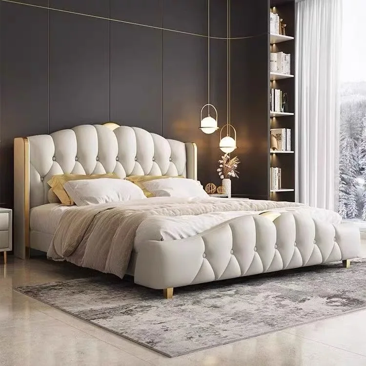 *Modern Luxury Soft Soft Cushioned Modern King Double Solid Wood Frame room Furniture
*Modern Luxury Soft Soft Cushioned Modern King Double Solid Wood Frame room Furniture