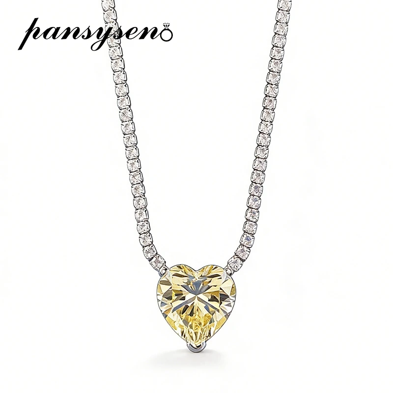 PANSYSEN 100% стерлингового серебра 925 пробы сердце огранки сапфир цитрин высокоуглеродистый бриллиант теннисная цепочка кулон ожерелье вечерние ювелирные изделия
PANSYSEN 100% стерлингового серебра 925 пробы сердце огранки сапфир цитрин высокоуглеродистый бриллиант теннисная цепочка кулон ожерелье вечерние ювелирные изделия