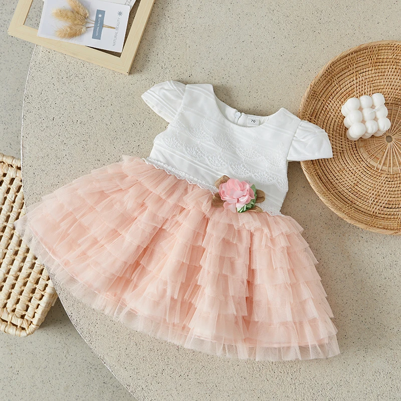 Suefunskry Kids Baby Girls Summer Short Sleeve Dresses Flowers Mesh Tulle Princess Party Dress for Birthday Wedding 0-24M
Suefunskry Kids Baby Girls Summer Short Sleeve Dresses Flowers Mesh Tulle Princess Party Dress for Birthday Wedding 0-24M