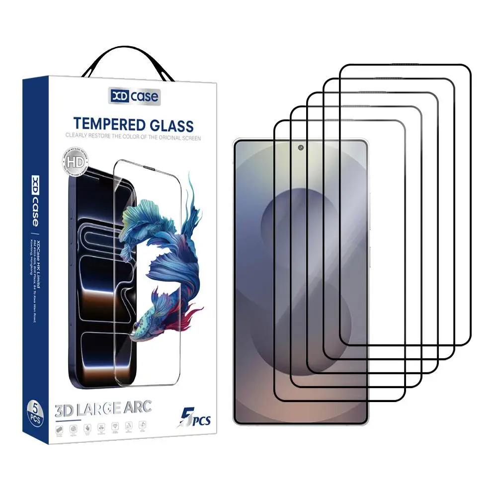 XDcase 5pcs Support Fingerprint Phone Screen Protector HD Tempered Glass Film For Samsung Galaxy S26 Ultra S26+ / S25 Ultra S25+
XDcase 5pcs Support Fingerprint Phone Screen Protector HD Tempered Glass Film For Samsung Galaxy S26 Ultra S26+ / S25 Ultra S25+