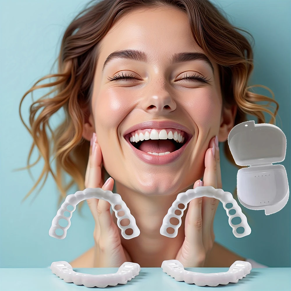 Universal Upper Lower Teeth Veneers Ultra Thin Close Fit, Reusable whitening design without bulky H2931
Universal Upper Lower Teeth Veneers Ultra Thin Close Fit, Reusable whitening design without bulky H2931
