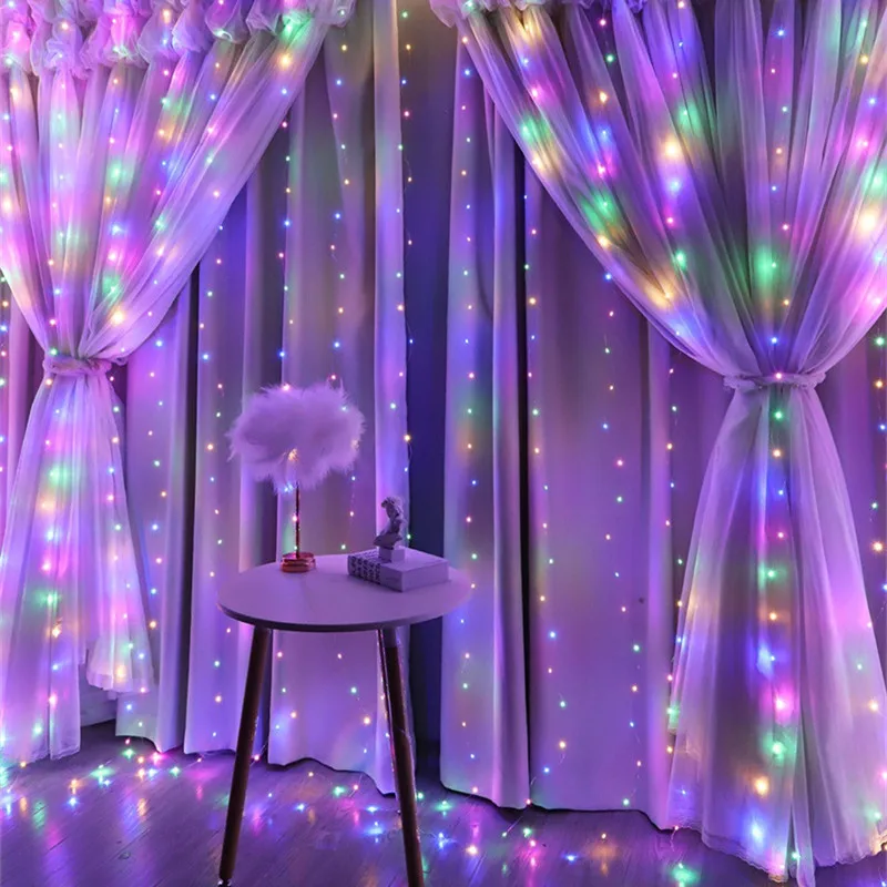 3/6M 8 Modes Wedding Bedroom Living Room Decor USB LED Curtain Garland Lights for Remote Control Holiday Christmas Decorations
3/6M 8 Modes Wedding Bedroom Living Room Decor USB LED Curtain Garland Lights for Remote Control Holiday Christmas Decorations