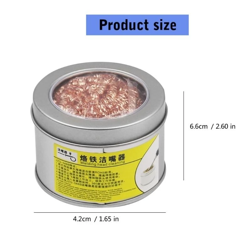 E15D Cleaning Balls Desoldering Soldering Iron Meshing Filter Cleaning Nozzle Tip Wire Cleaner Balls Metal Dross Box
E15D Cleaning Balls Desoldering Soldering Iron Meshing Filter Cleaning Nozzle Tip Wire Cleaner Balls Metal Dross Box