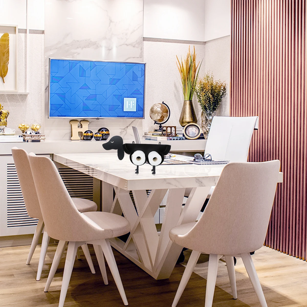 Minimalist Iron Paper Holder for Desktop Countertop Storage Modern Tissue Rack Stand Multi-Roll Toilet Paper Organizer Vertical
Minimalist Iron Paper Holder for Desktop Countertop Storage Modern Tissue Rack Stand Multi-Roll Toilet Paper Organizer Vertical