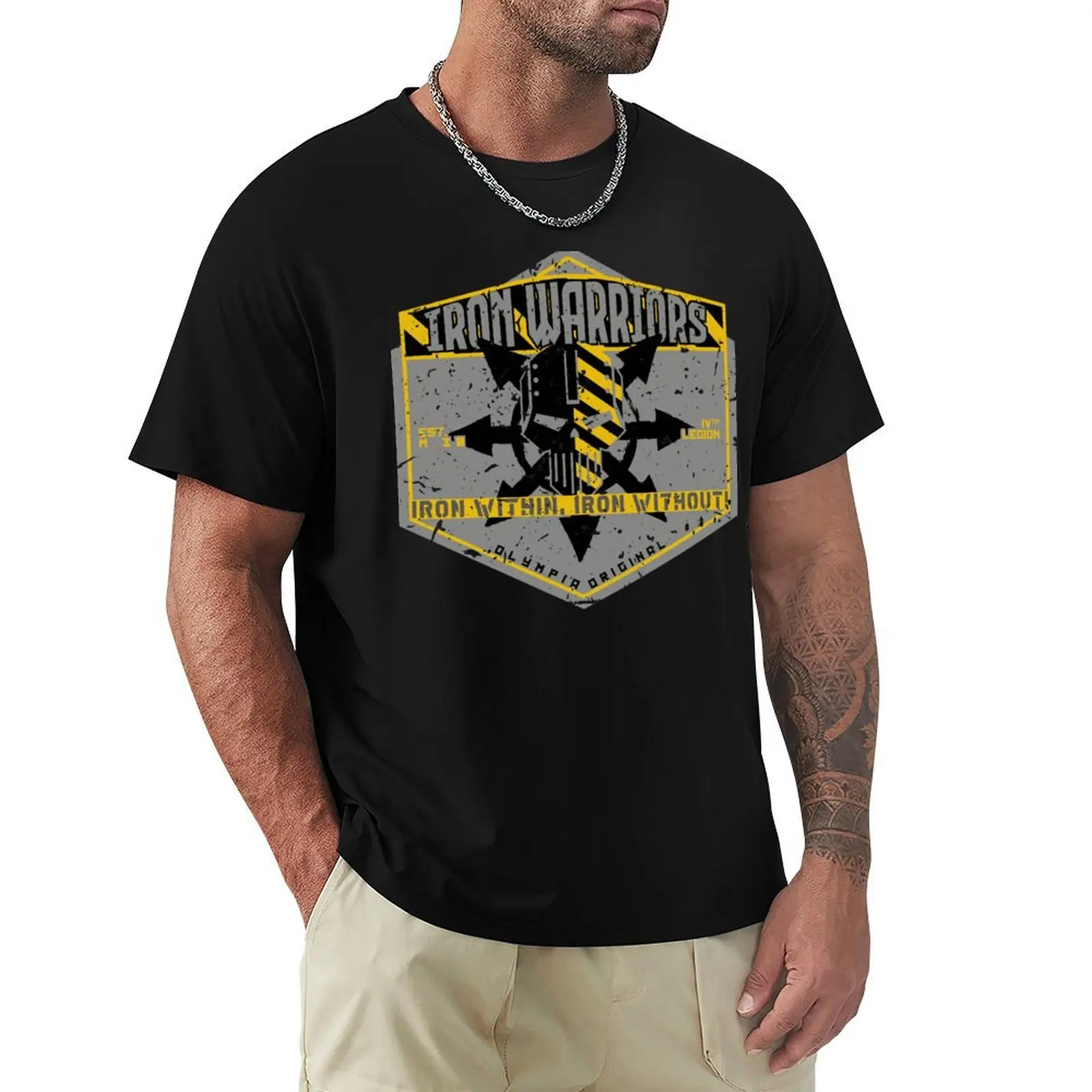 Iron Within Iron Without Iron Warriors T-Shirt plus size clothes baggy shirts funny t shirts for men
Iron Within Iron Without Iron Warriors T-Shirt plus size clothes baggy shirts funny t shirts for men