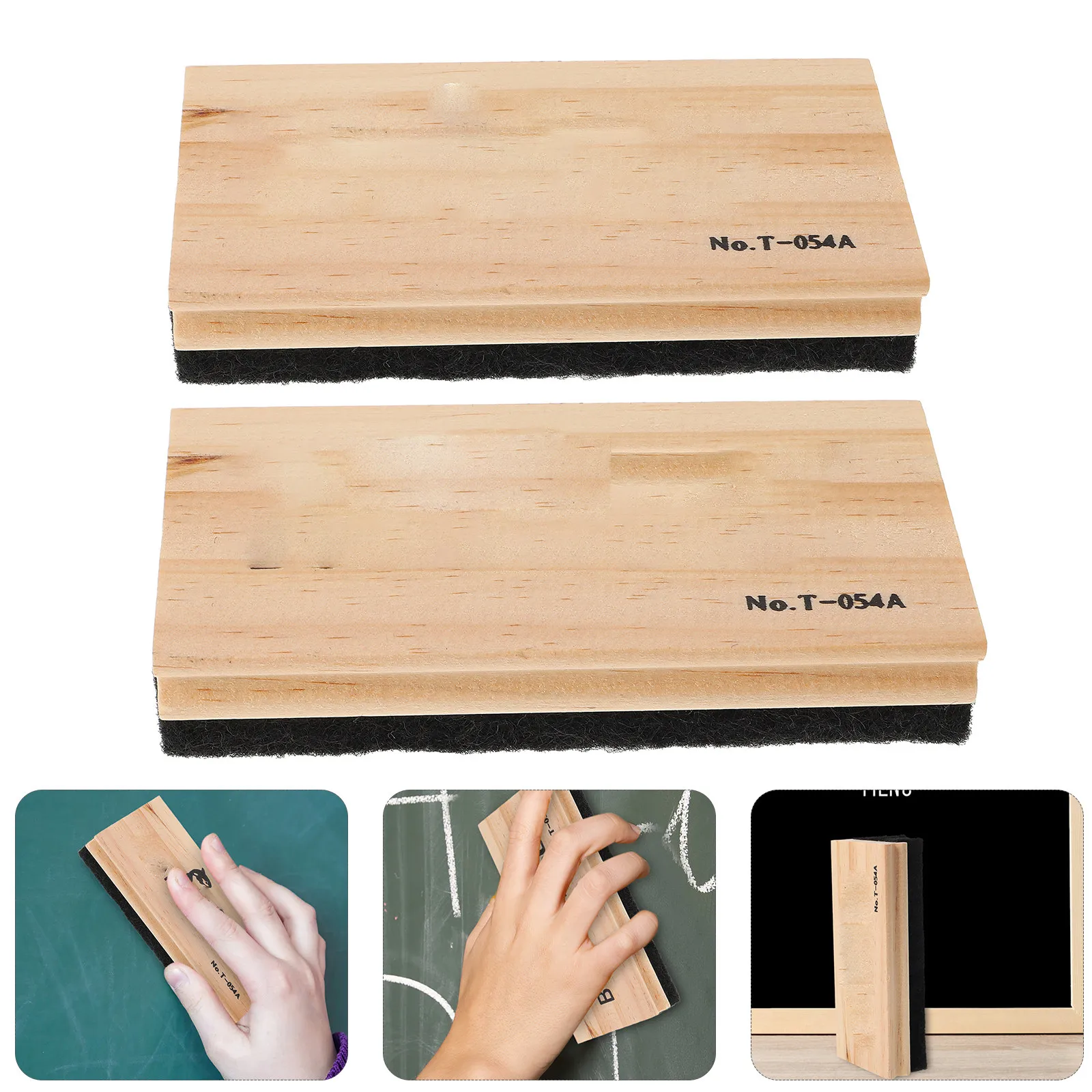 2Pcs Eco Friendly Wood Blackboard Eraser Reusable Dustless Felt Eraser for Chalkboards Dry Erase Boards School
2Pcs Eco Friendly Wood Blackboard Eraser Reusable Dustless Felt Eraser for Chalkboards Dry Erase Boards School