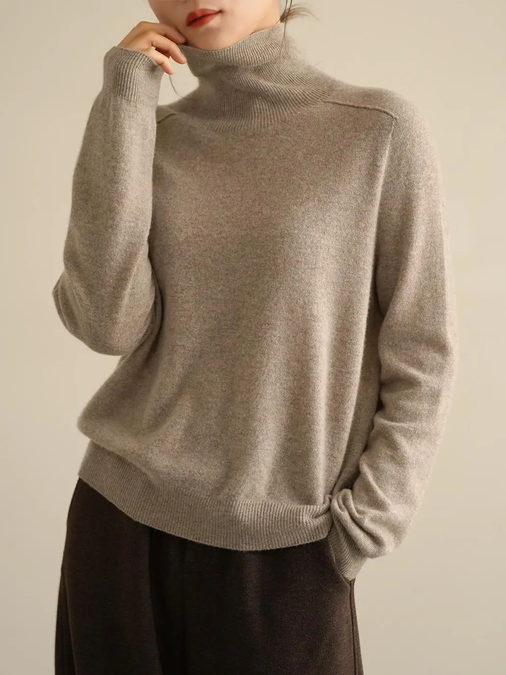 High Ne Knitted Sweater 90 Wool 0 Camere Autumn Winter Sle Women's Thermal Long Sve Regular Fit Color Base irt
High Ne Knitted Sweater 90 Wool 0 Camere Autumn Winter Sle Women's Thermal Long Sve Regular Fit Color Base irt