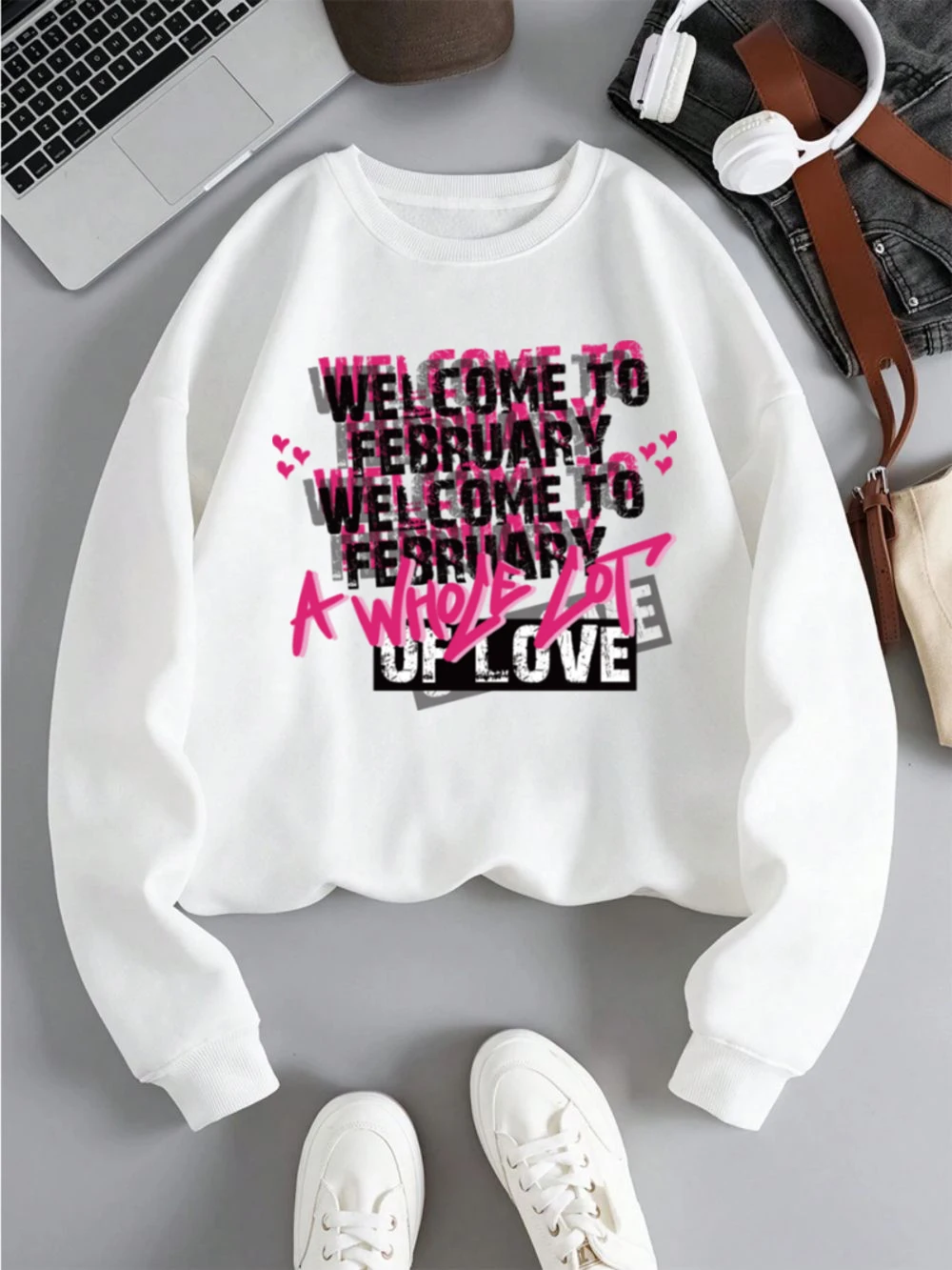 A Whole Lot Of Love Sweatshirts Women Letter Prints Hoodies Crewneck Loose Fleece Warm Pullover Street Comfortable Woman Clothes
A Whole Lot Of Love Sweatshirts Women Letter Prints Hoodies Crewneck Loose Fleece Warm Pullover Street Comfortable Woman Clothes