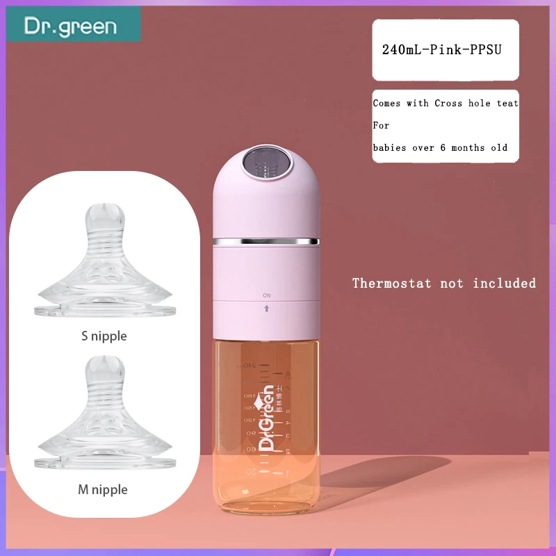 Dr.Green 4S Бутылочка для новорожденных Бутылочка с широким горлышком PPSU 180 мл/240 мл Герметичная изоляционная наполнитель молока Съемная Моющаяся/с соской
Dr.Green 4S Бутылочка для новорожденных Бутылочка с широким горлышком PPSU 180 мл/240 мл Герметичная изоляционная наполнитель молока Съемная Моющаяся/с соской