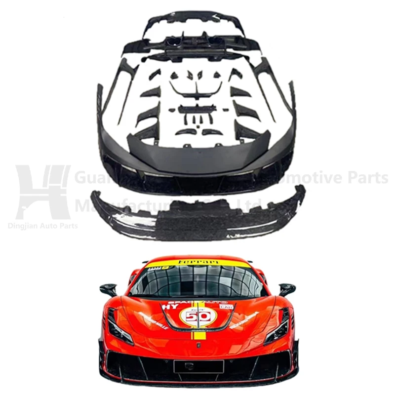 New For the Conversion of Ferrari F8 to MSY Body Kits, the Materials Available Are: Fiberglass/wet Carbon Fiber.
New For the Conversion of Ferrari F8 to MSY Body Kits, the Materials Available Are: Fiberglass/wet Carbon Fiber.