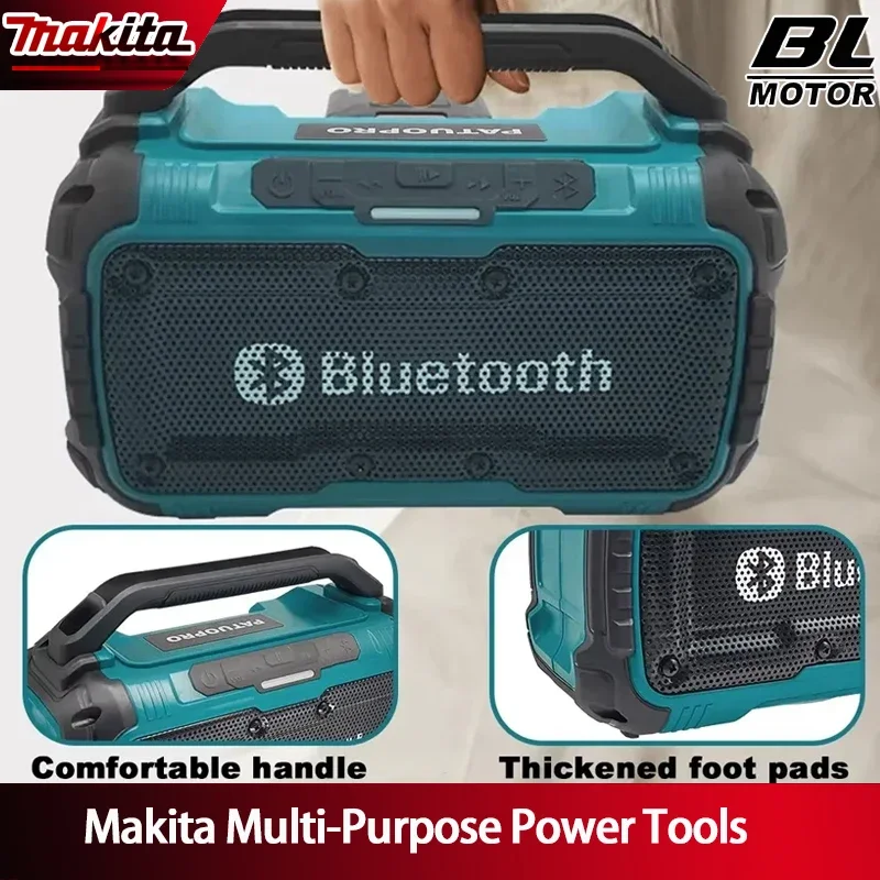 Портативные беспроводные Bluetooth-колонки Makita с двойным сабвуфером, 3D-звуком для улицы, совместимые с аккумулятором Makita 18В
Портативные беспроводные Bluetooth-колонки Makita с двойным сабвуфером, 3D-звуком для улицы, совместимые с аккумулятором Makita 18В