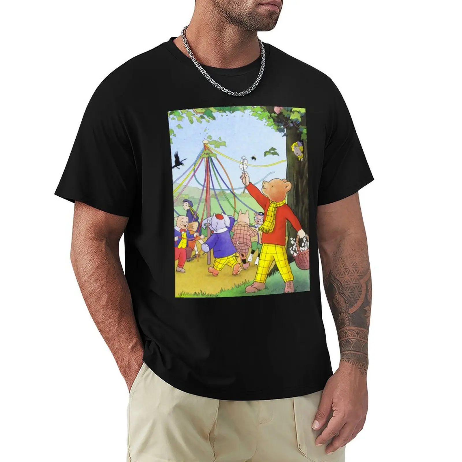 Rupert Bear T-Shirt Casual All Match Tee Shirt for Men
Rupert Bear T-Shirt Casual All Match Tee Shirt for Men