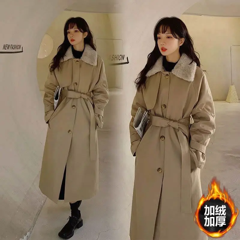 Ladies Coats For Winter Gothic Trench Coat Over Knee Olive Mid-Length Flap Pockets Spliced Patchwork Special Attractive Basics
Ladies Coats For Winter Gothic Trench Coat Over Knee Olive Mid-Length Flap Pockets Spliced Patchwork Special Attractive Basics