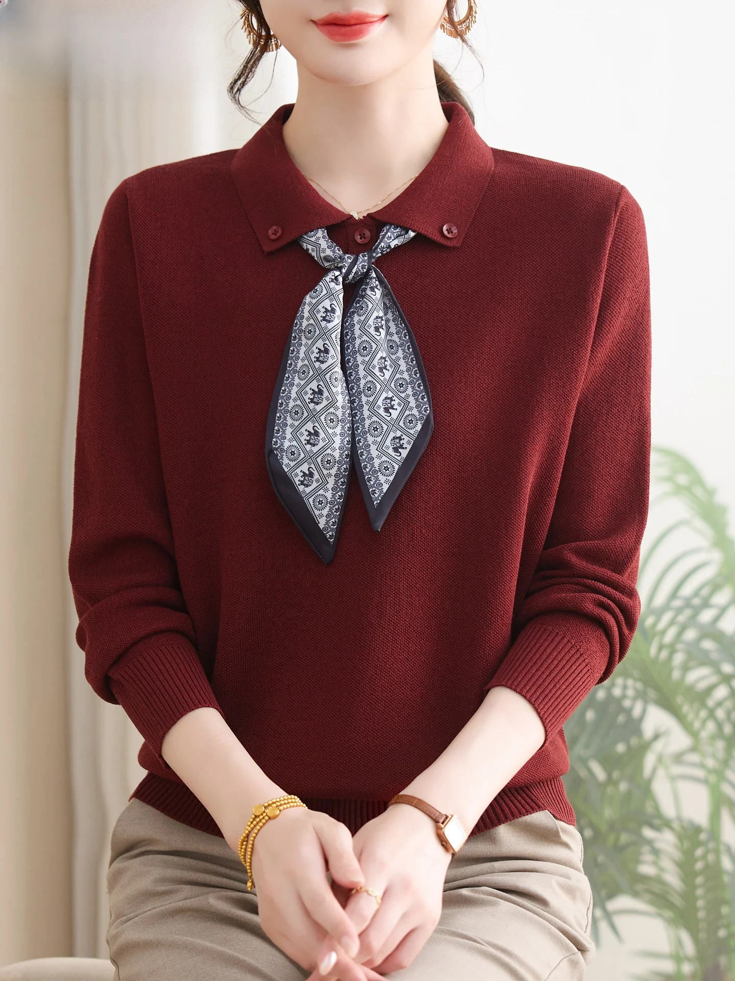 Autumn Faion Knitted Sweater Set for Middle-Aged Women Comfortable Long Pants Sli Base Layer Sweater Quali Polyester ...
Autumn Faion Knitted Sweater Set for Middle-Aged Women Comfortable Long Pants Sli Base Layer Sweater Quali Polyester ...