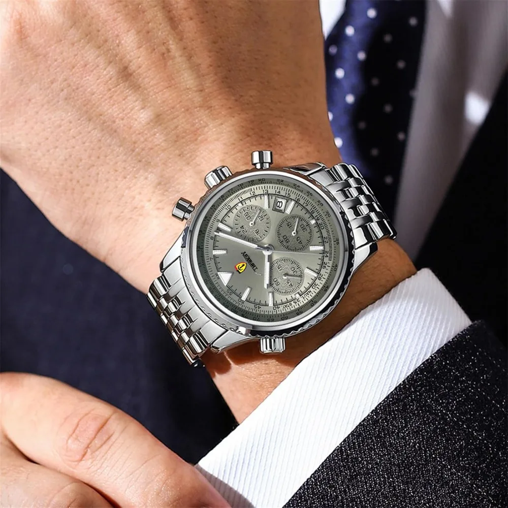 Luxury mens Watch for Man Sports Leather Men Quartz Watch Waterproof Luminous Chronograph Men's Watches Male Clock Reloj+box
Luxury mens Watch for Man Sports Leather Men Quartz Watch Waterproof Luminous Chronograph Men's Watches Male Clock Reloj+box