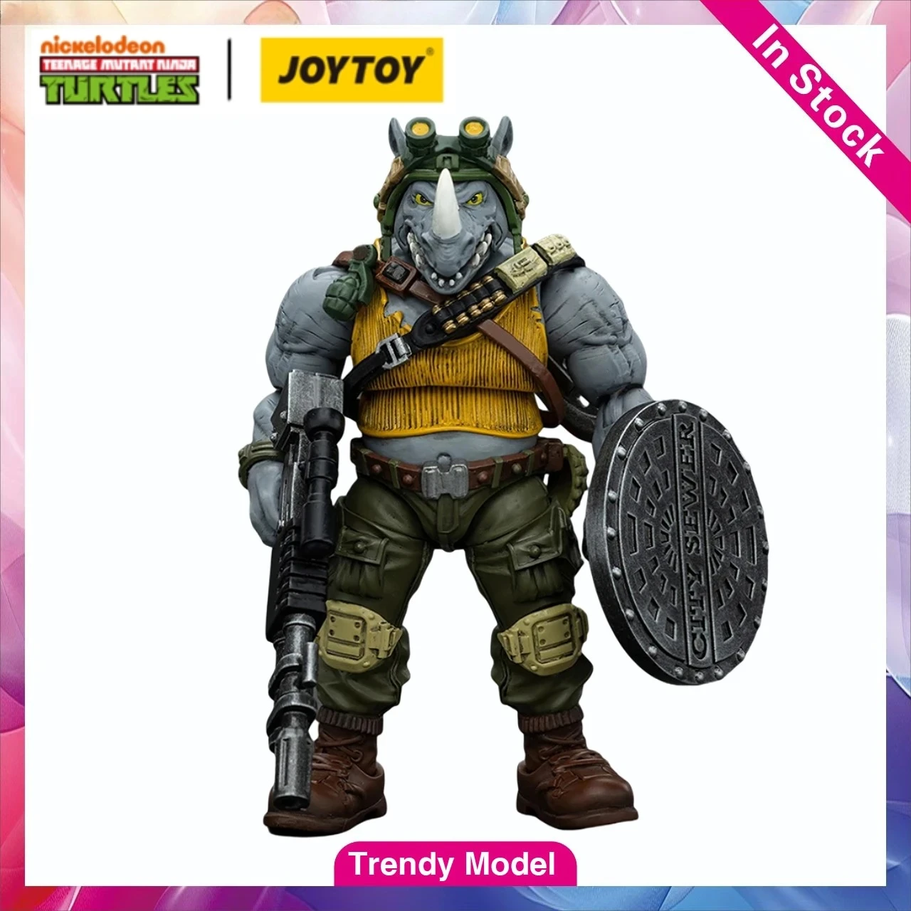 【TM】В наличии JOYTOY TMNT-Rocksteady: Коллекционная фигурка 1/18, игрушка, подарок, украшение
【TM】В наличии JOYTOY TMNT-Rocksteady: Коллекционная фигурка 1/18, игрушка, подарок, украшение
