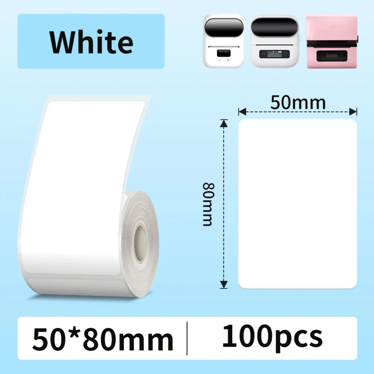 M110 50x80mm Thermal Shipping Label Durable Waterproof Heat-Resistant Stickers for Address/Barcode/Inventory/Warehouse Logistics
M110 50x80mm Thermal Shipping Label Durable Waterproof Heat-Resistant Stickers for Address/Barcode/Inventory/Warehouse Logistics