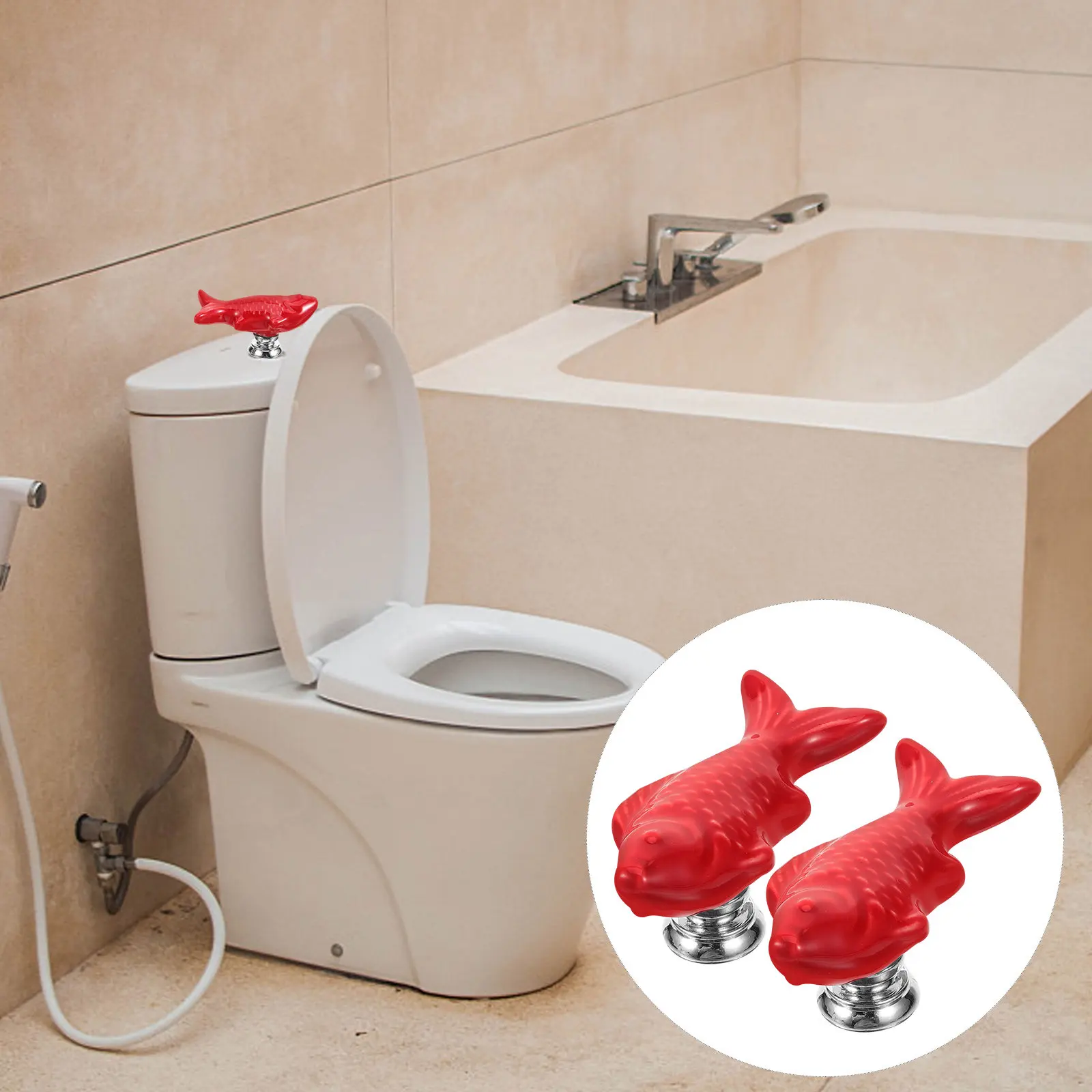 2pcs Push Button Fish Design Easy Install Dual Flush Tank Parts, Bathroom Decor, Toilet Button Press Top, Flushing Button,
2pcs Push Button Fish Design Easy Install Dual Flush Tank Parts, Bathroom Decor, Toilet Button Press Top, Flushing Button,