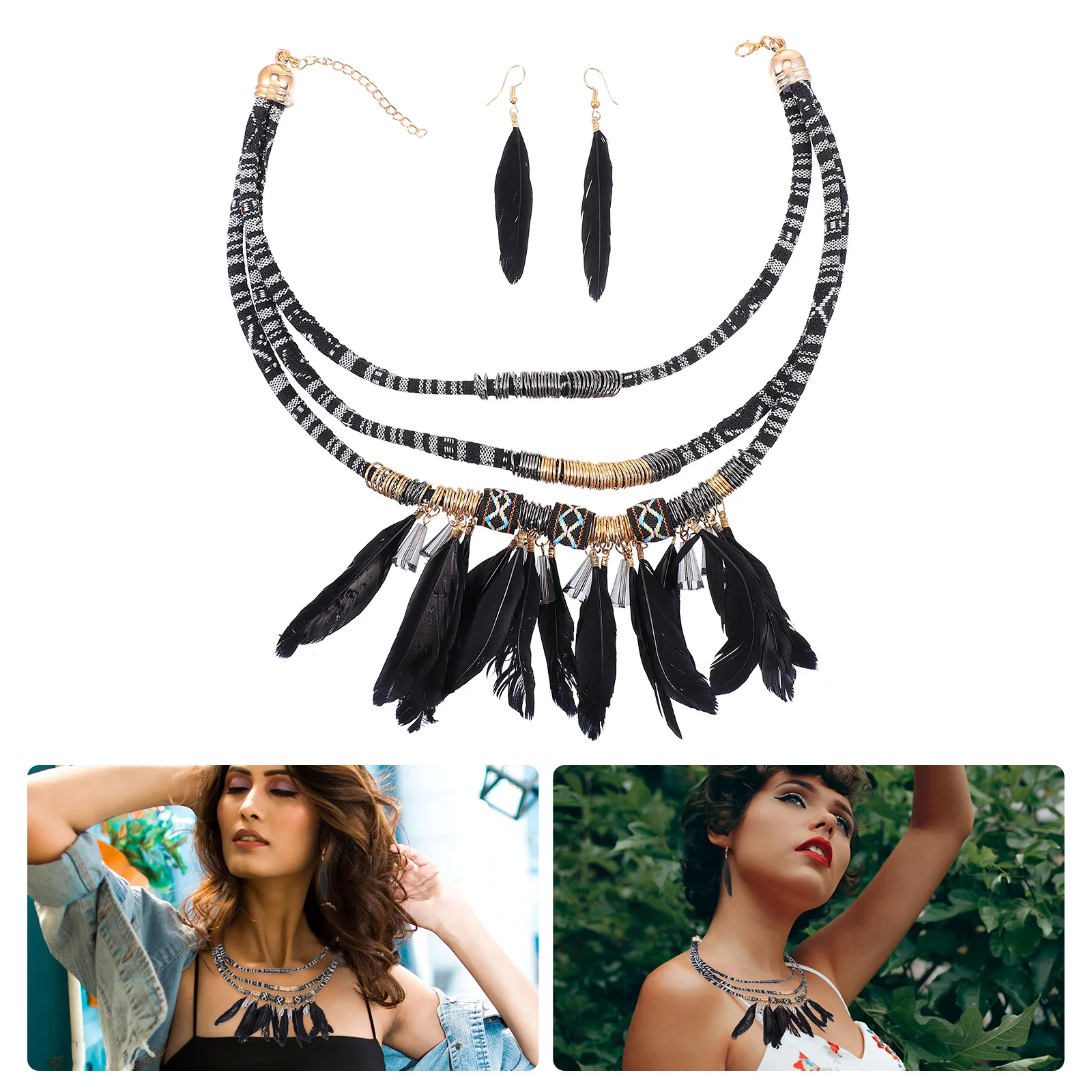 1 set 1 Set Tassel Necklace Alloy Jewelry Set Retro Fringed Choker Creative Pendant For Women Girls Gift Elegant Design
1 set 1 Set Tassel Necklace Alloy Jewelry Set Retro Fringed Choker Creative Pendant For Women Girls Gift Elegant Design
