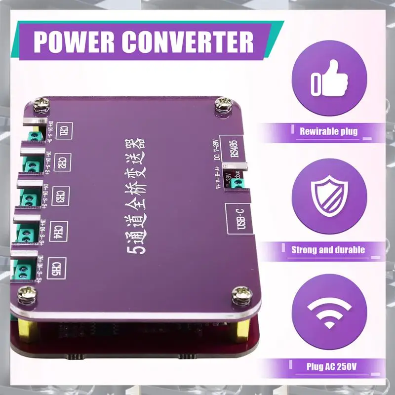 RS485 High-Precision Full-Bridge Strain Gauge Data Acquisition Instrument Bending Sensor Pressure Transmitter
RS485 High-Precision Full-Bridge Strain Gauge Data Acquisition Instrument Bending Sensor Pressure Transmitter