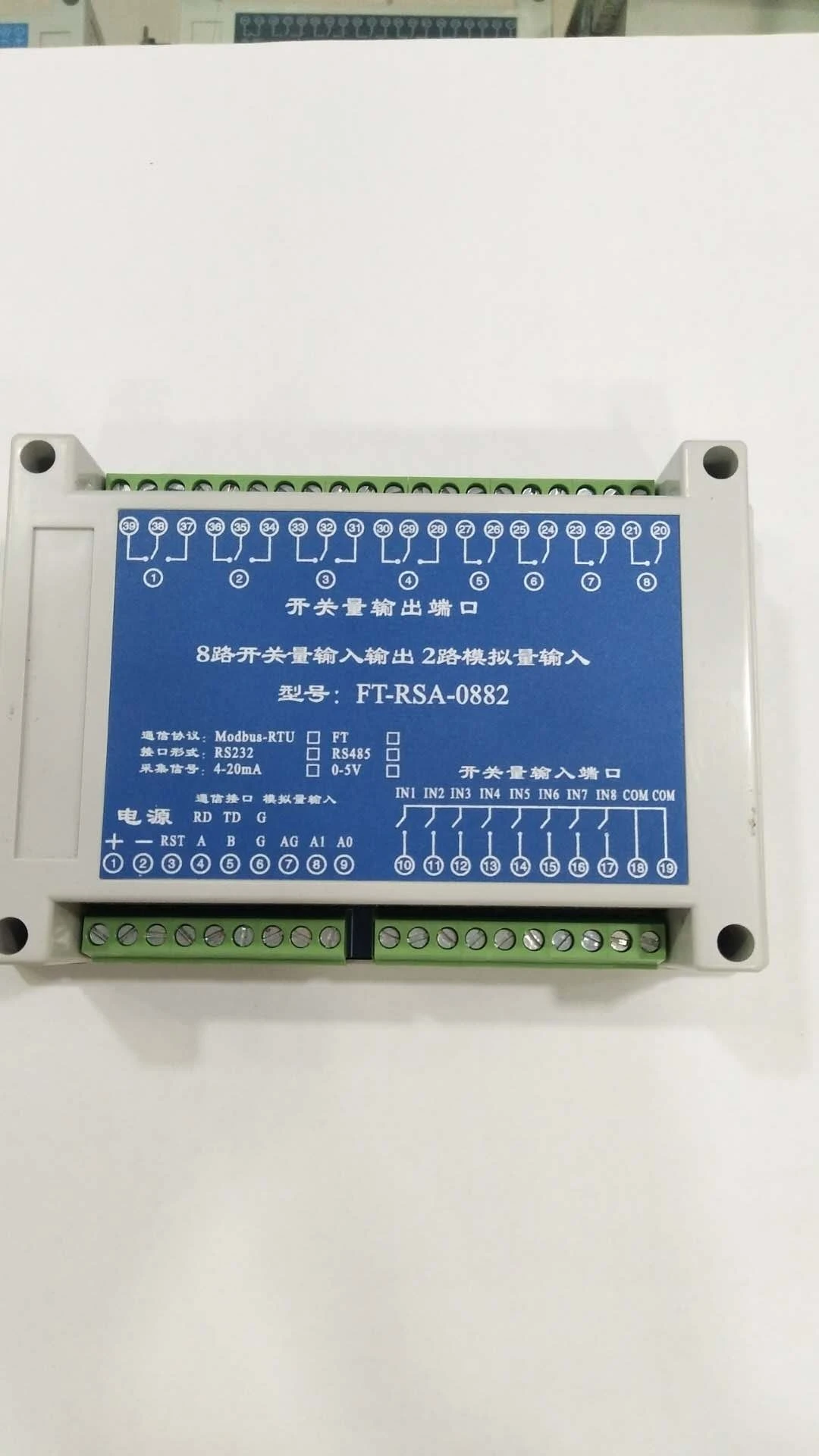 Ft-rsa-0882 аналоговый модуль сбора данных, 2-канальный модуль сбора температуры, аналоговый модуль сбора данных
Ft-rsa-0882 аналоговый модуль сбора данных, 2-канальный модуль сбора температуры, аналоговый модуль сбора данных