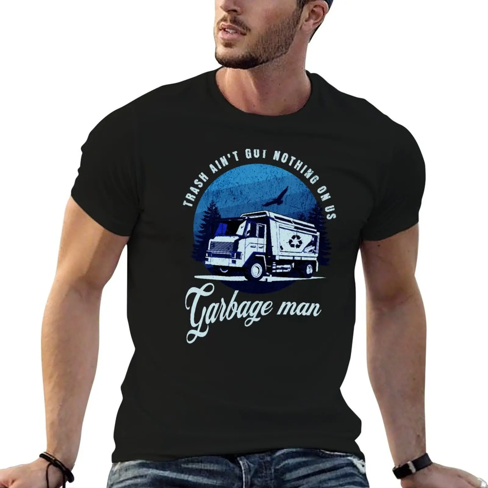 Garbage man and garbage truck driver Retro vintage style T-Shirt man t shirt graphic t shirt man cotton T-Shirt
Garbage man and garbage truck driver Retro vintage style T-Shirt man t shirt graphic t shirt man cotton T-Shirt