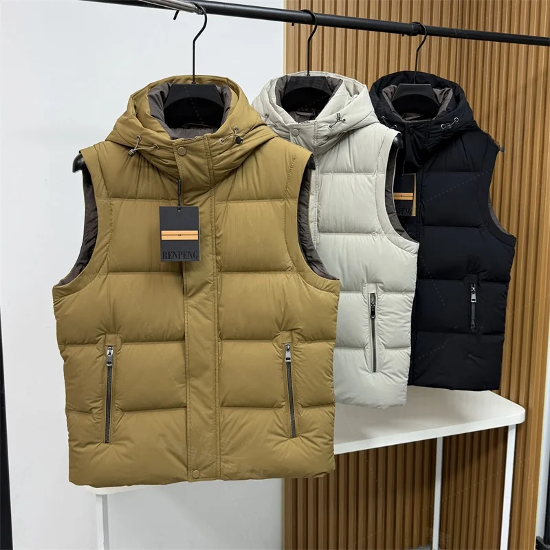 Мужской пуховый жилет Sle для осени и зимы: модный, повседневный, водонепроницаемый, ветрозащитный, теплый, с капюшоном, молодежный, стильный
Мужской пуховый жилет Sle для осени и зимы: модный, повседневный, водонепроницаемый, ветрозащитный, теплый, с капюшоном, молодежный, стильный