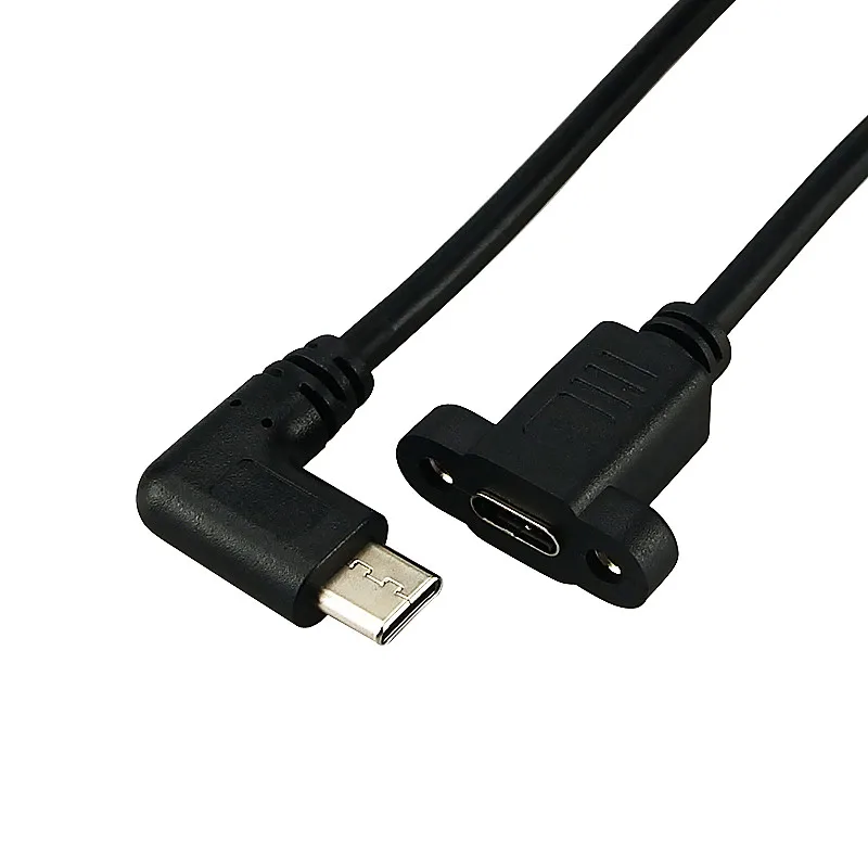 Type-c Female with ear elbow type-c male to female extension cable with screw hole male to female panel fixed short
Type-c Female with ear elbow type-c male to female extension cable with screw hole male to female panel fixed short