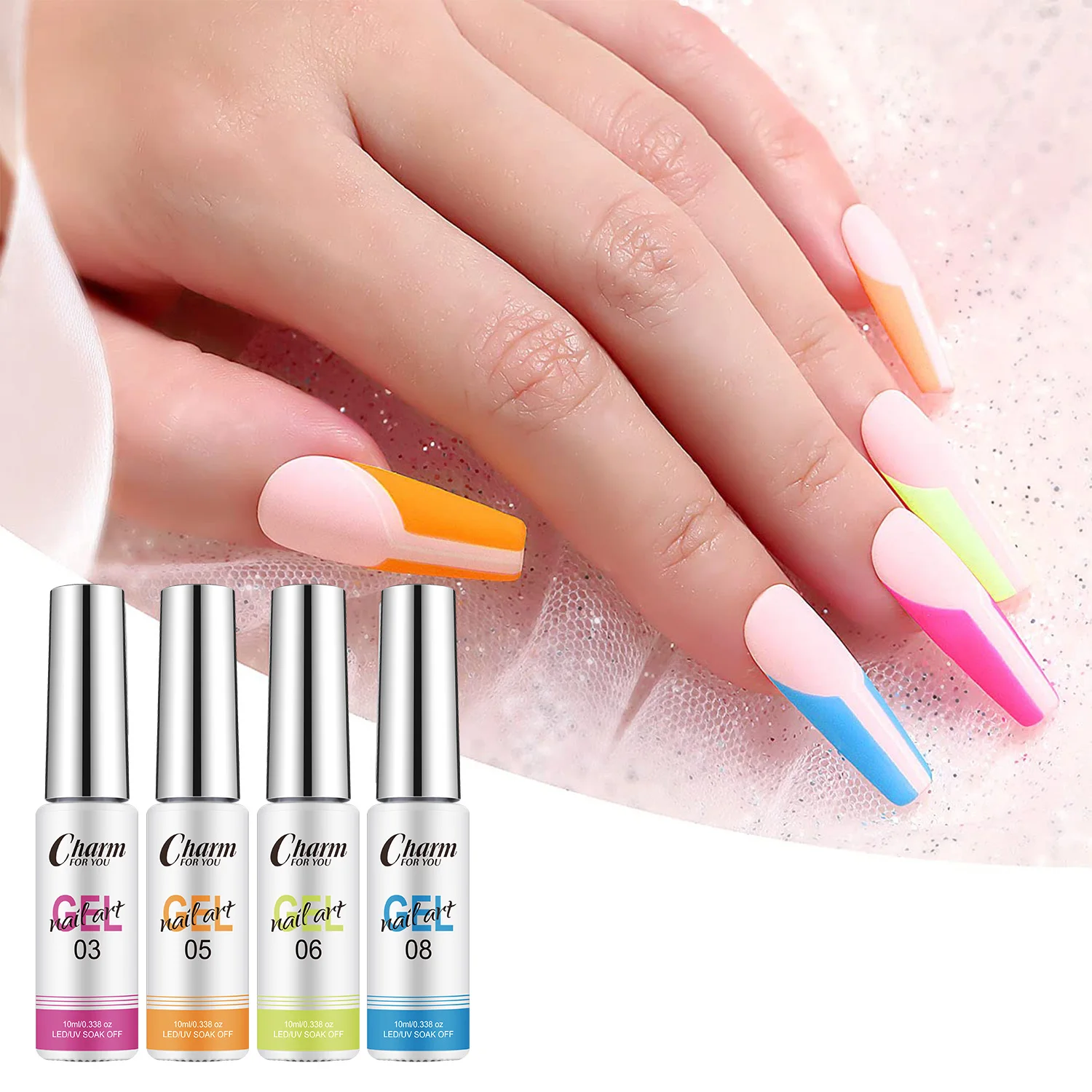 10ml Neon Nail Art Line Polish Gel 12 Colors For UV/LED Painted Nails Drawing Polish DIY Painting Varnish Liner Gel Tool
10ml Neon Nail Art Line Polish Gel 12 Colors For UV/LED Painted Nails Drawing Polish DIY Painting Varnish Liner Gel Tool