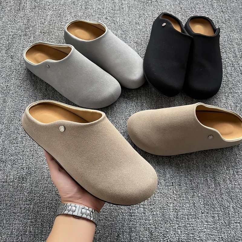 Men's Slip-On Mules Soft Bottom Office Wear Spring Outdoor Sandals Comfortable Lazy Slipper Style Casual Breathable Flat Heel
Men's Slip-On Mules Soft Bottom Office Wear Spring Outdoor Sandals Comfortable Lazy Slipper Style Casual Breathable Flat Heel