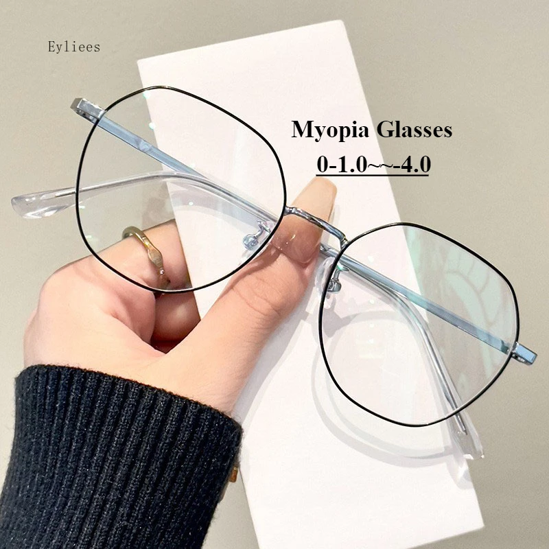 0 To -400 Polygonal Large Frame Myopia Glasses Metal Framed Business Flat Glasses Myopia Computer Glasses Gafas Очки Мужские
0 To -400 Polygonal Large Frame Myopia Glasses Metal Framed Business Flat Glasses Myopia Computer Glasses Gafas Очки Мужские