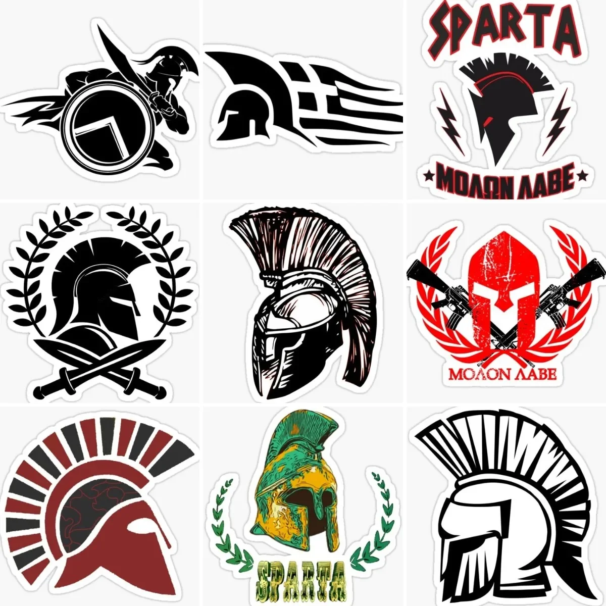 Spartan Warrior Rome Helmet Shield and Spear Sticker Window Bicycle Vinyl Wall Motorcycle Door Bumper Car Truck Off-road Decal
Spartan Warrior Rome Helmet Shield and Spear Sticker Window Bicycle Vinyl Wall Motorcycle Door Bumper Car Truck Off-road Decal