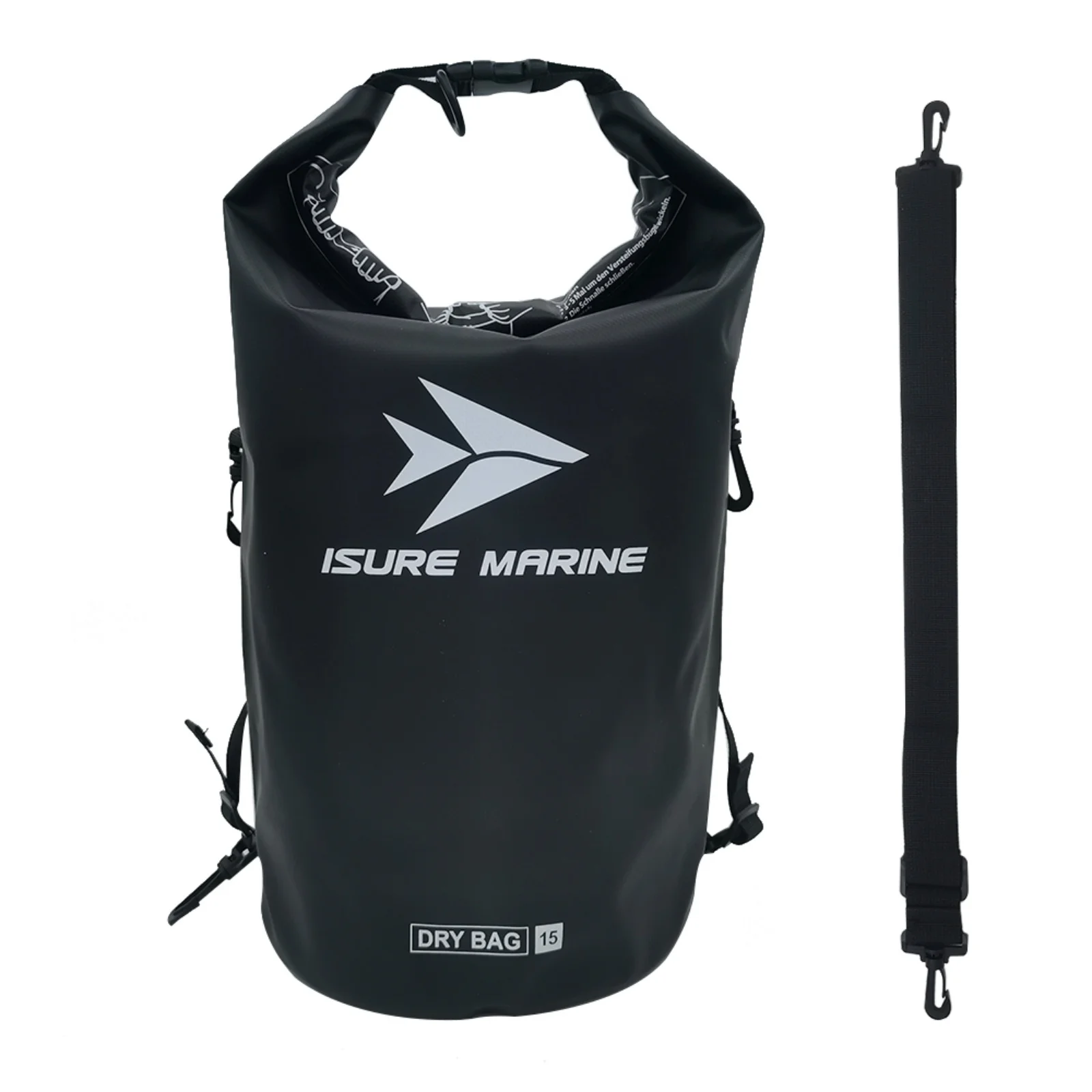 ISURE MARINE Black 15L Waterproof Paddle Board Storage Bag, Single Shoulder Drift Bucket Bag, PVC Mesh Sports Swimming Backpack
ISURE MARINE Black 15L Waterproof Paddle Board Storage Bag, Single Shoulder Drift Bucket Bag, PVC Mesh Sports Swimming Backpack