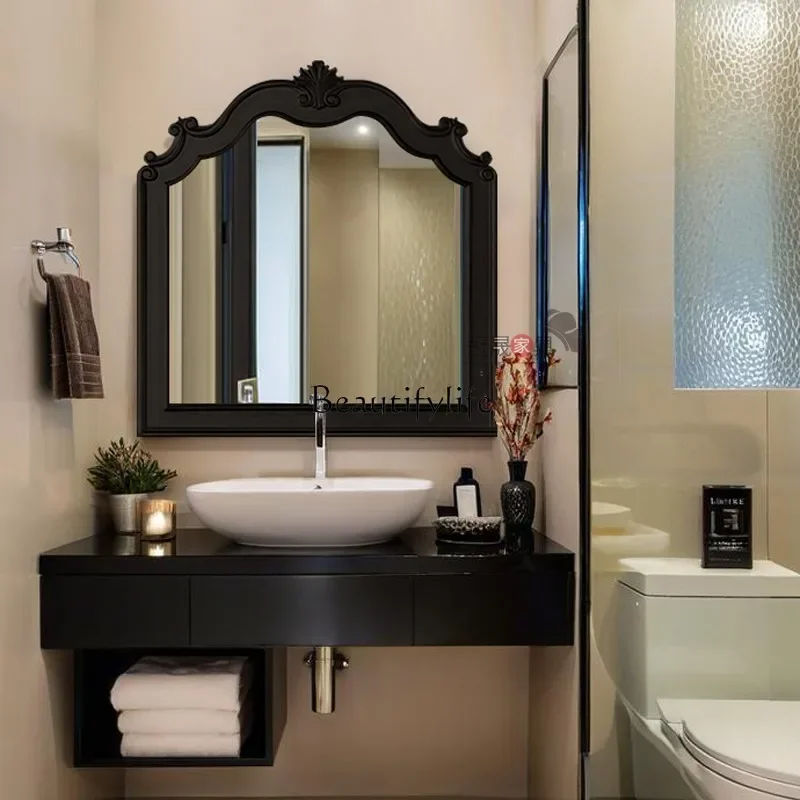 yj5 *European special-shaped bathroom mirror wall-mounted washstand American vanity mirror French retro
yj5 *European special-shaped bathroom mirror wall-mounted washstand American vanity mirror French retro