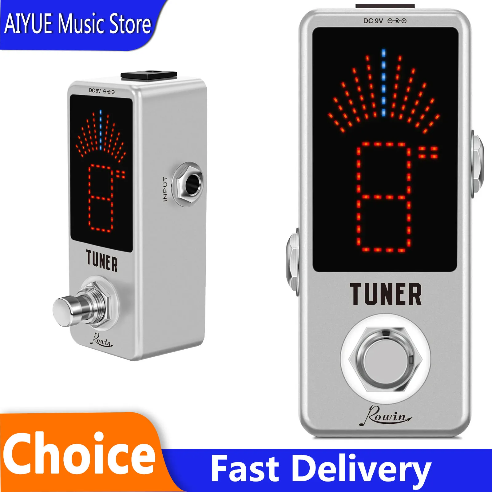 Rowin LT-910/LT-901 Guitar Tuner Pedal High Precision Guitar Chromatic Tuner Pedal True Bypass Stringed Instrument Parts
Rowin LT-910/LT-901 Guitar Tuner Pedal High Precision Guitar Chromatic Tuner Pedal True Bypass Stringed Instrument Parts