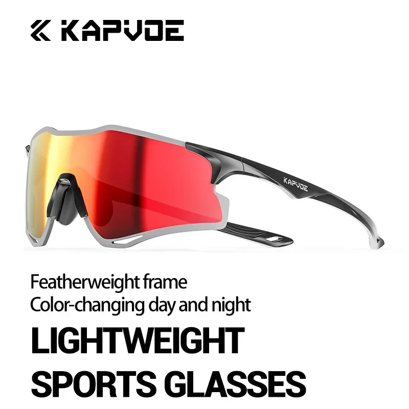 KAPVOE Photochromic Cycling Glasses Men Mountain Bike Sunglasses Women Clear MTB Sports Goggles Bicycle Triathlon Running
KAPVOE Photochromic Cycling Glasses Men Mountain Bike Sunglasses Women Clear MTB Sports Goggles Bicycle Triathlon Running