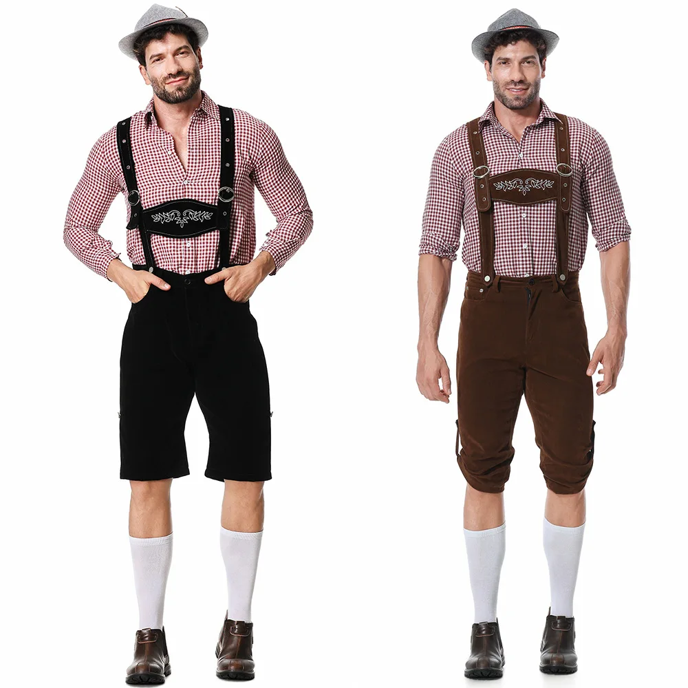 Men Costumes Clothing Adults Oktoberfest German Bavarian Shorts Outfit Overalls Shirt Hat Suspenders Short Set Halloween Costume
Men Costumes Clothing Adults Oktoberfest German Bavarian Shorts Outfit Overalls Shirt Hat Suspenders Short Set Halloween Costume