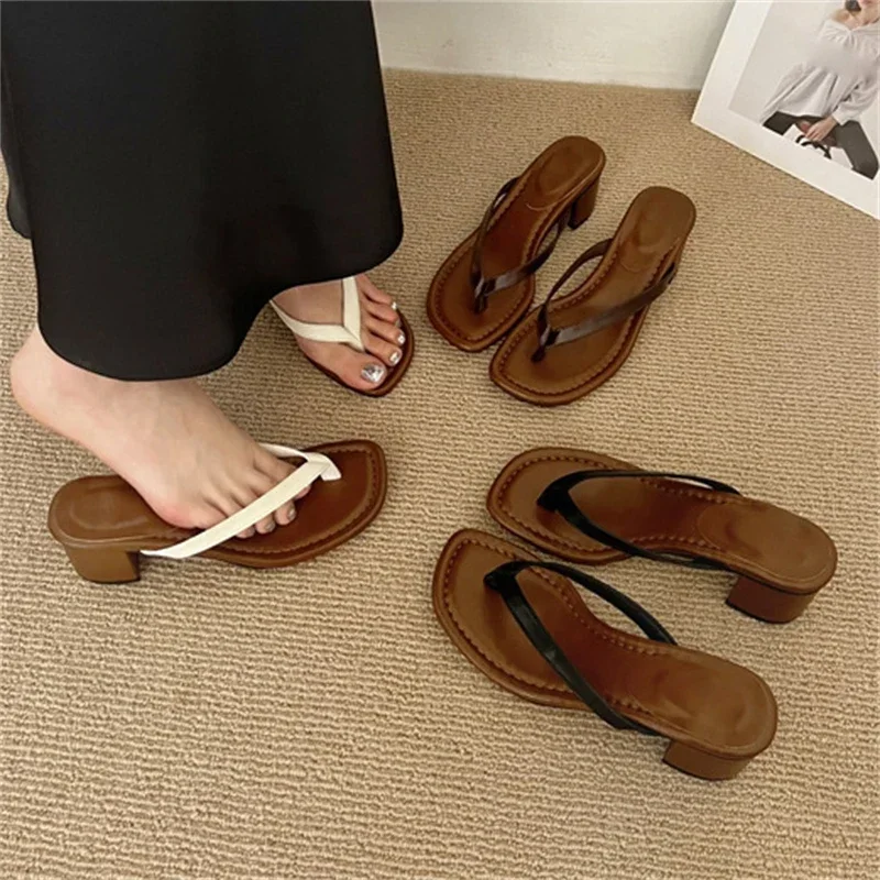 Aneikeh Summer Pointed Toe Thick with Heels Women Sandals Fashion Narrow Band Buckle Strap Casual Beach Party Flip Flops Shoes
Aneikeh Summer Pointed Toe Thick with Heels Women Sandals Fashion Narrow Band Buckle Strap Casual Beach Party Flip Flops Shoes